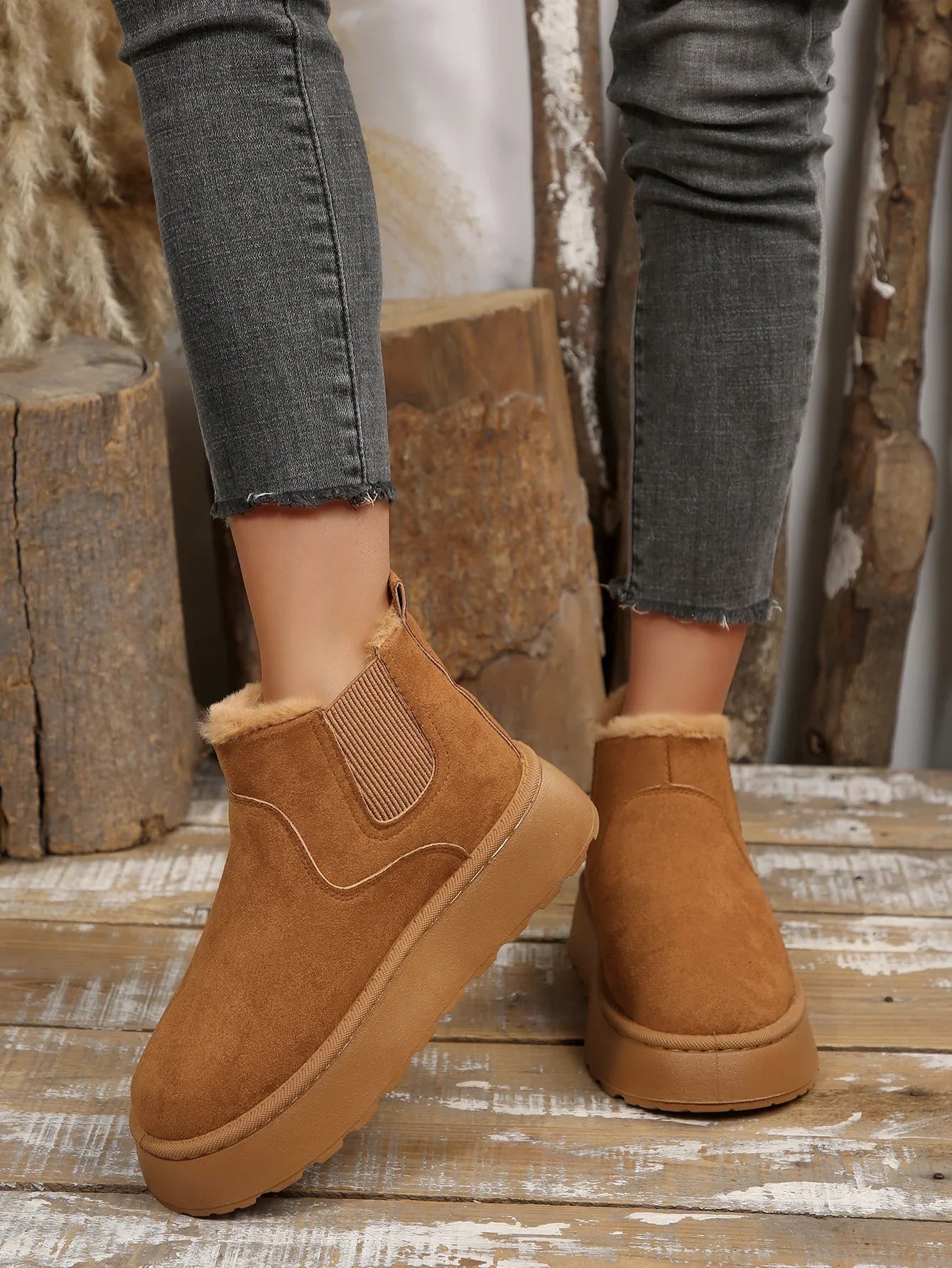 2025 nouvelles bottes de neige à semelles épaisses pour femmes en peluche chaude marque de luxe bottines de créateur hiver Mujer Botas nouvelles bottines pour femmes