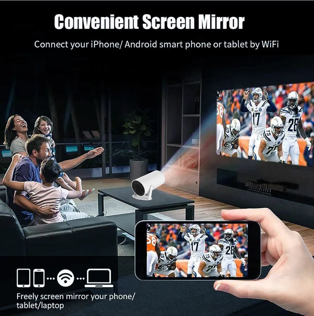 2025new DITONG HY300 pro nouveau projecteur HD 4K portable Android LED vidéo Home cinéma cinéma mini projecteur film HY300plus