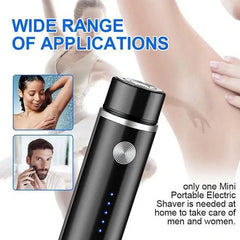Mini rasoir électrique étanche pour hommes et femmes, rasoir de voiture aste par USB, faible bruit, support et utilisation à sec