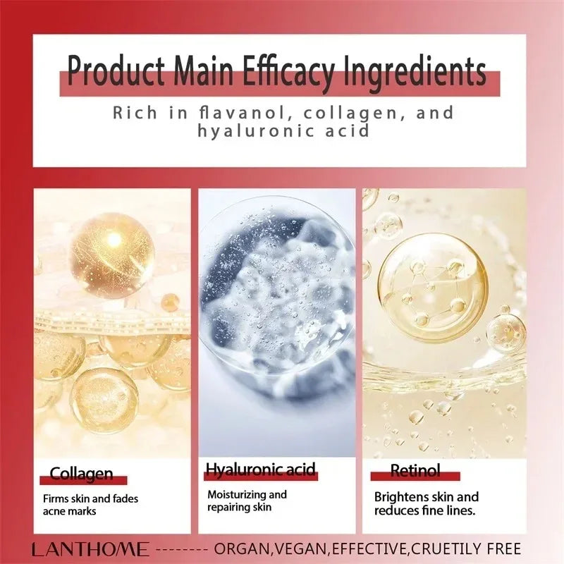 Crème blanchissante pour le visage et le corps, rétinol, collagène, acide hyaluronique 3 en 1, élimine les taches foncées, élimine la mélanine, dissipe l'acné, éclaircit la peau