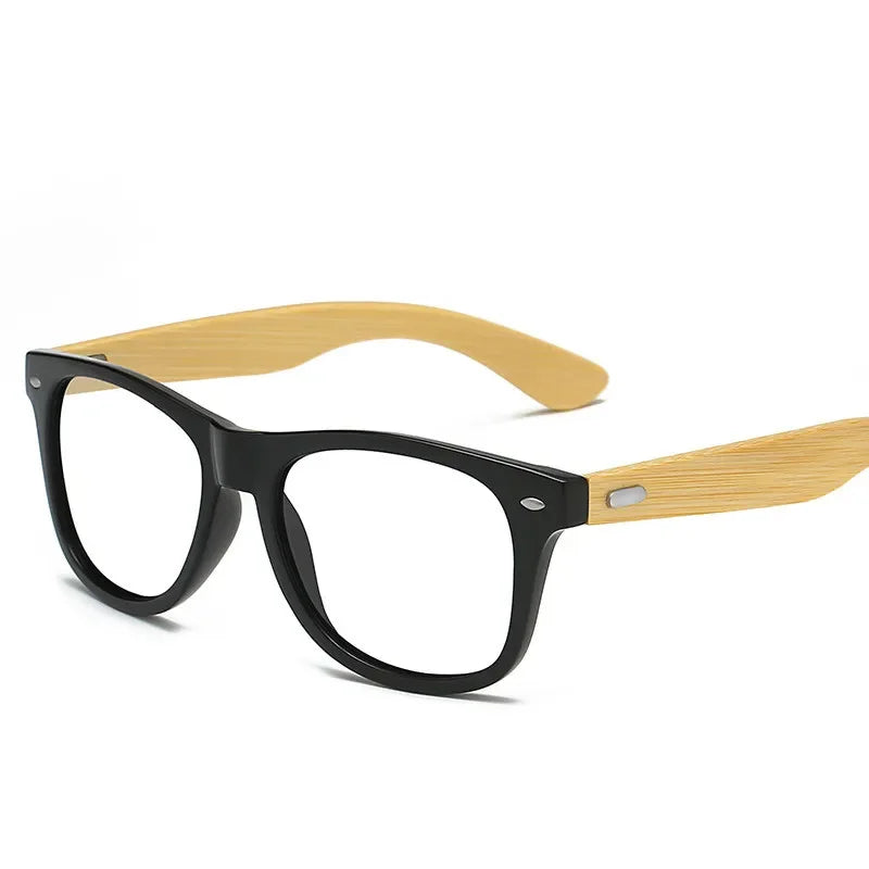 Lunettes de soleil en bois de bambou pour hommes et femmes, classiques, Non polarisées, UV400, Vintage, pour la conduite, noires, pour la pêche, UV400