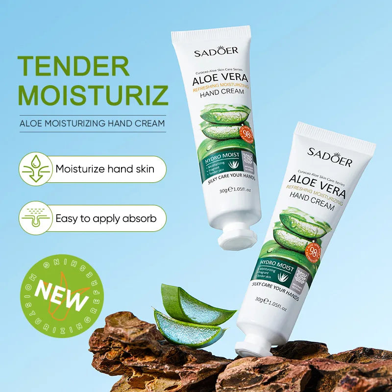 Crème pour les mains à l'aloe Vera, Lotions, sérum réparateur, nourrissant, soins pour la peau, Anti-séchéité, gerchar, Anti-vieillissement, blanchissant, 30g
