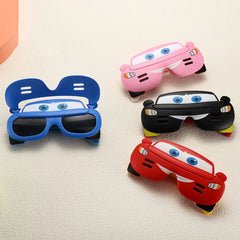 Dessin animé voiture fête polarisé enfants lunettes de soleil lunettes enfants voiture Flip couverture lunettes enfant doux protéger ombre lunettes UV400 Oculos