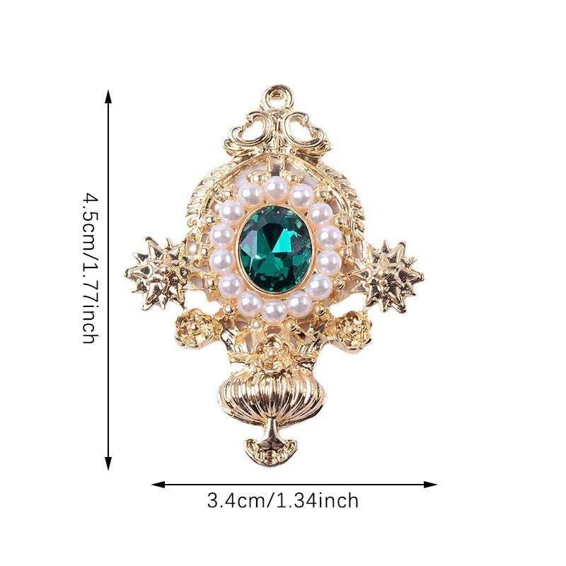 Accessoires de bijoux en alliage de diamant, pendentif de personnalité de mode, accessoires de cheveux de bricolage, matériel de boucles d'oreilles