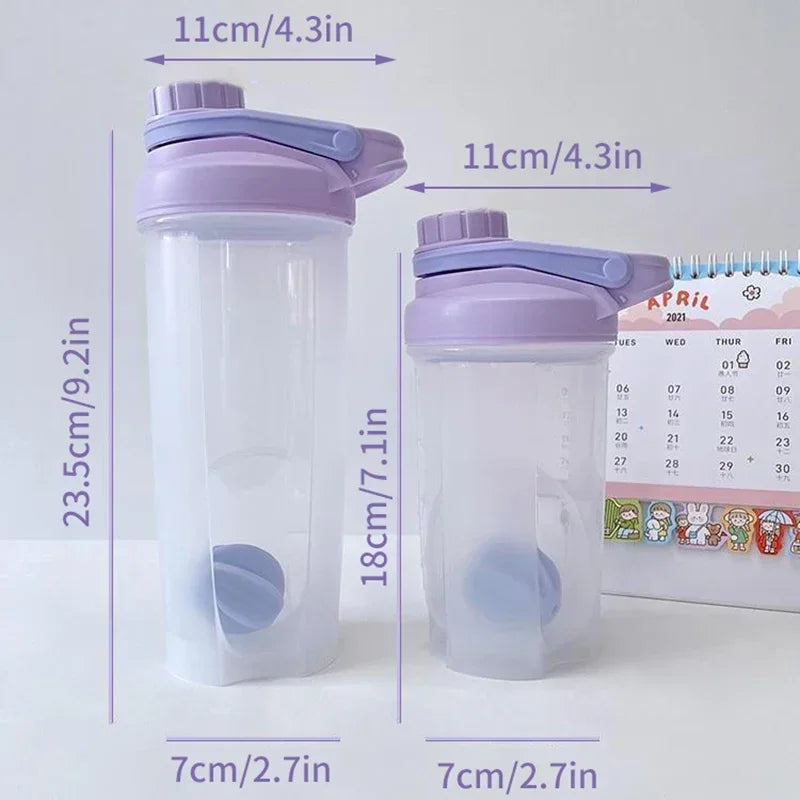 Sanrio – bouteille Shaker de Sport, bouteille de mélange de protéines de lactosérum et de poudre, bouteille de boisson en plastique Portable pour l'extérieur, Fitness, gymnastique