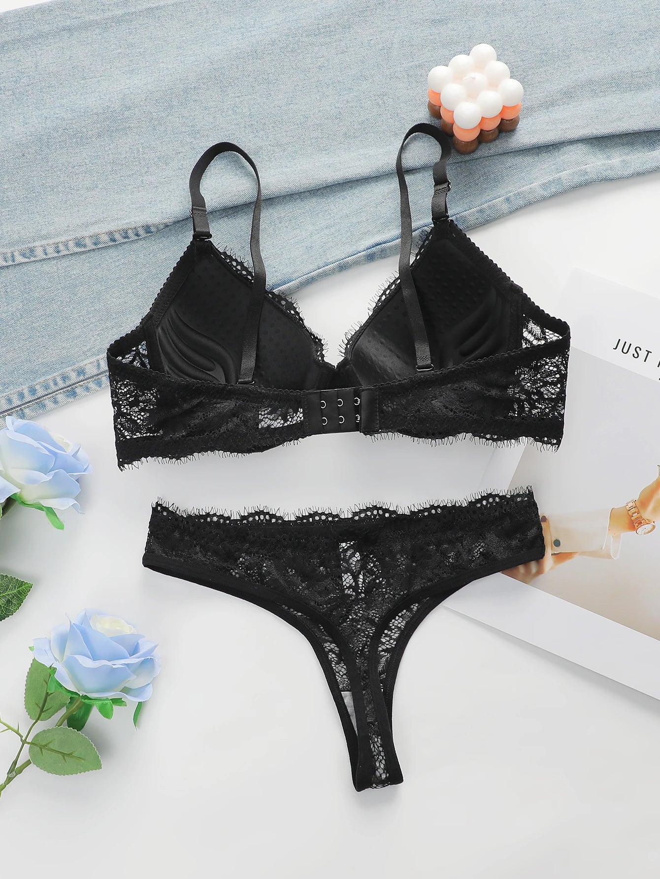 Soutien-gorge et sous-vêtements deux pièces Push Up en dentelle pour femmes, Simple et Sexy, de haute qualité, A3107