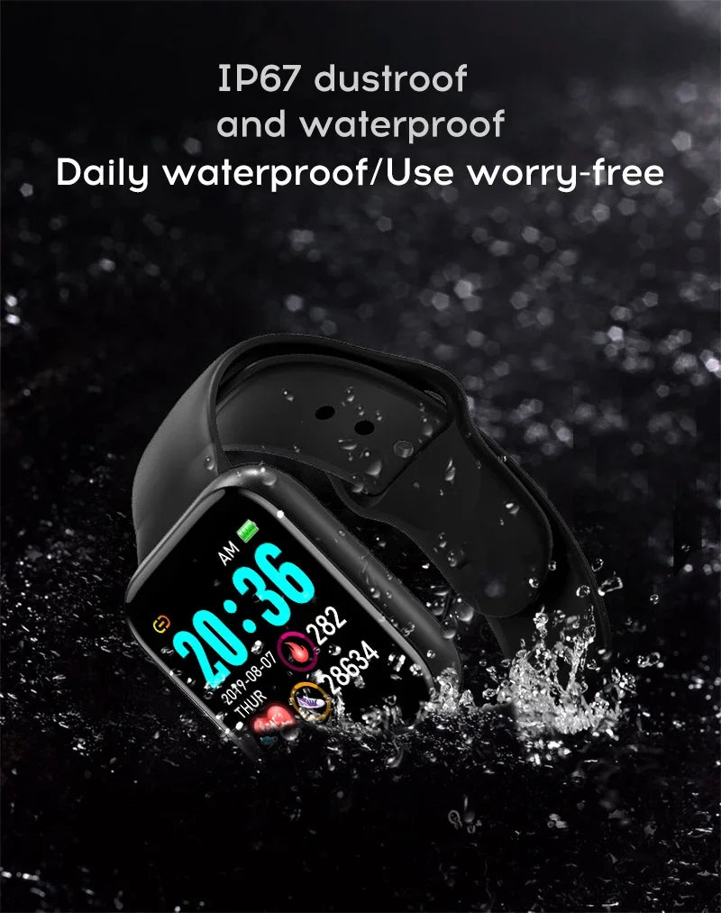 Montre intelligente multifonctionnelle pour hommes et femmes, téléphone connecté Bluetooth, musique, bracelet de sport de fitness, moniteur de sommeil, montre intelligente