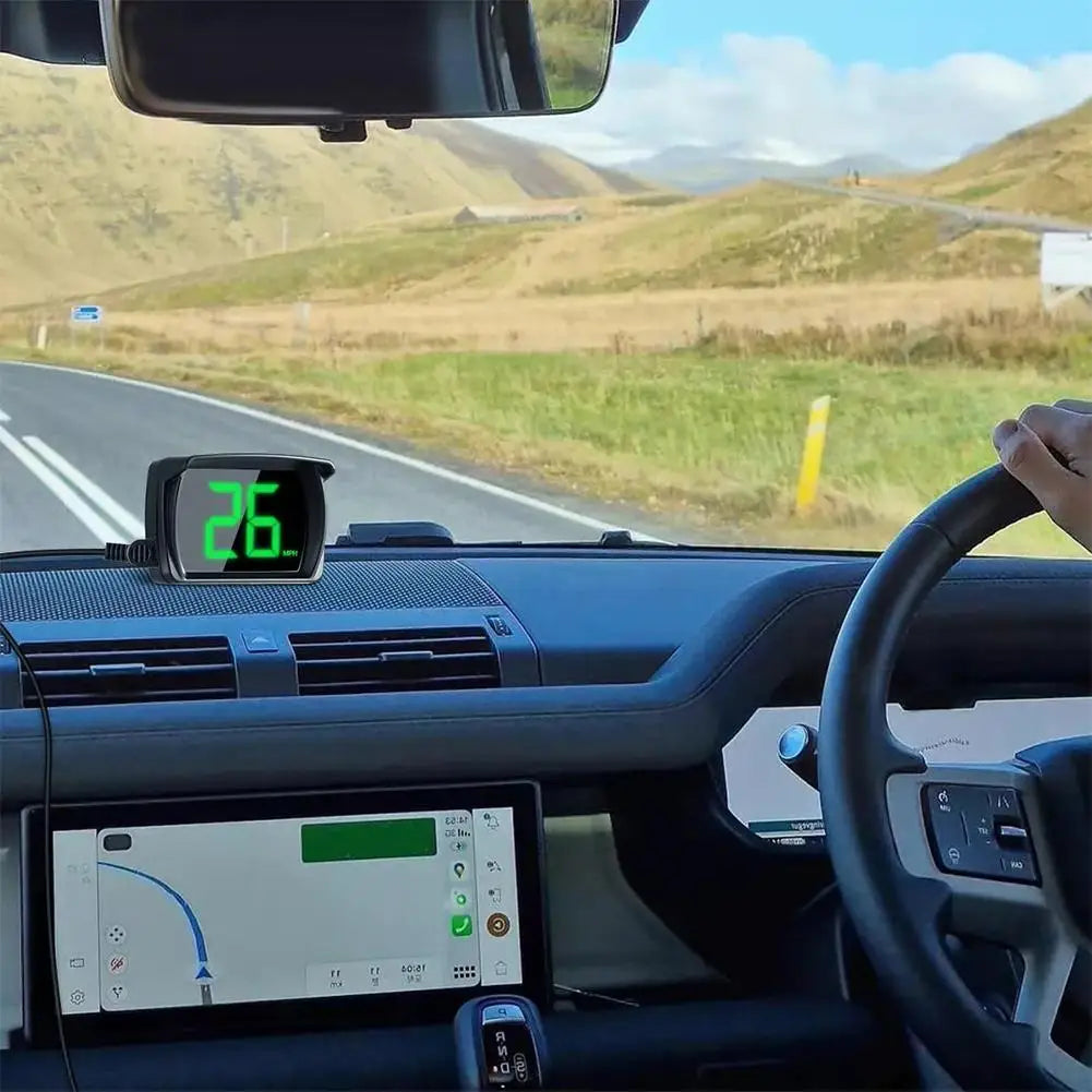 Voiture tête haute HUD affichage GPS compteur de vitesse vitesse KMH numérique HUD GPS + Beidou double Chipsets pour toutes les voitures camions électronique