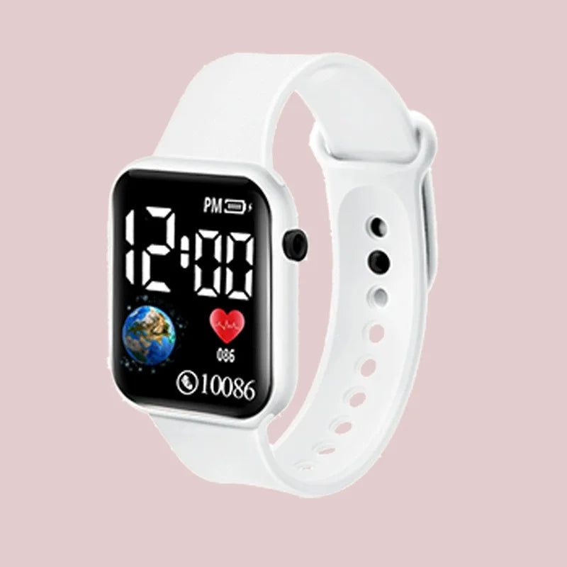 Montres numériques LED pour enfants et adultes, bracelet en Silicone, montre-bracelet électronique de dessin animé, horloge de sport, cadeaux pour garçons et filles