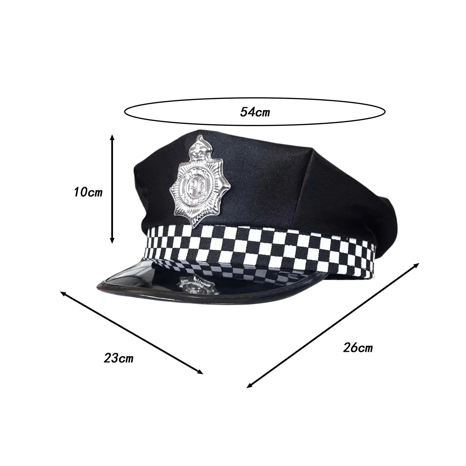 Chapeau de police pour enfants Chapeau pour enfants Couvre-chef Costume pour enfants Chapeau de police pour carnaval Vacances Performance sur scène Anniversaire Fantaisie Dres