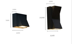 Applique Murale LED à Double Tête Imperméable Conforme à la Norme IP65, Éclairage d'Extérieur, 5/10W