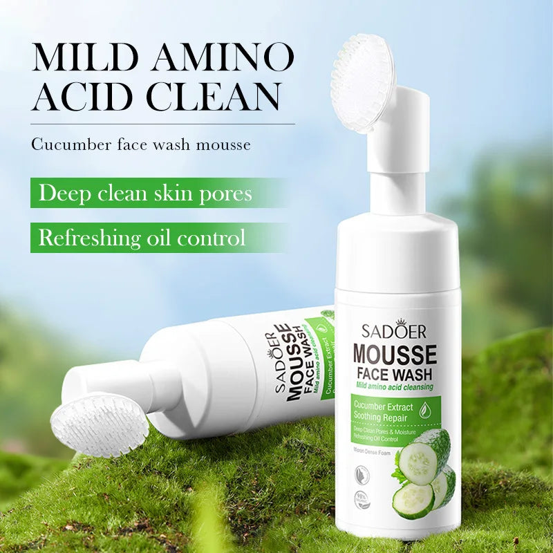 SAODER Fruits nettoyant pour le visage mousse de lavage du visage Massage nettoyage Mossee hydratant produits de soins de la peau du visage