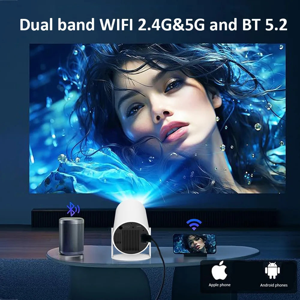 2025new DITONG HY300 pro nouveau projecteur HD 4K portable Android LED vidéo Home cinéma cinéma mini projecteur film HY300plus