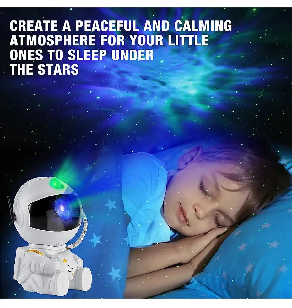 Projecteur d'étoiles pour enfants, veilleuse avec télécommande, conception réglable à 360 °, astronaute, nébuleuse, galaxie, éclairage pour enfants