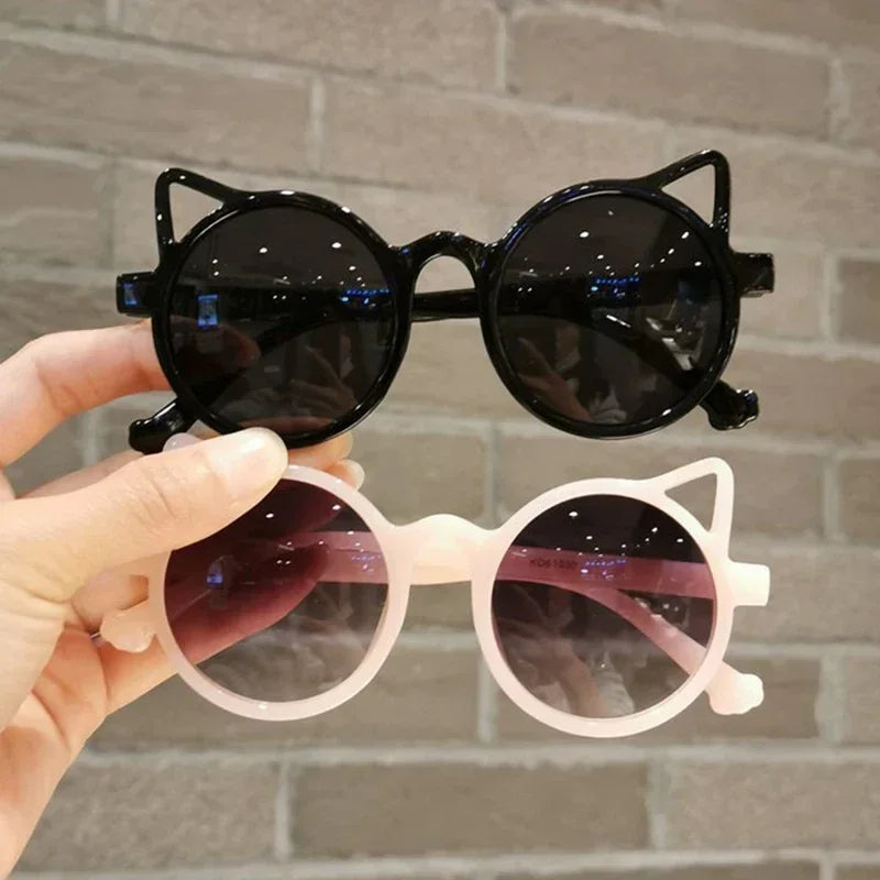 Lunettes de soleil pour enfants, oreilles de dessin animé d'animaux mignons, Protection solaire d'extérieur pour enfants, jolies lunettes de soleil Vintage pour enfants