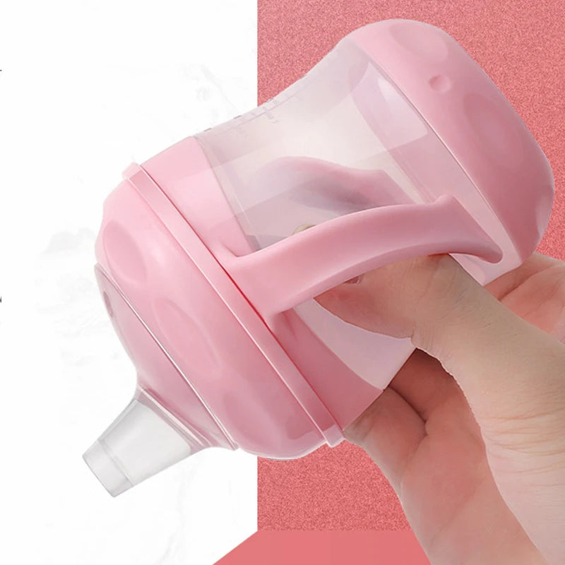 Bouteille d'eau pour enfants, bouteilles d'eau étanches, tasses portables d'extérieur pour enfants, tasses d'entraînement pour nourrissons avec poignée