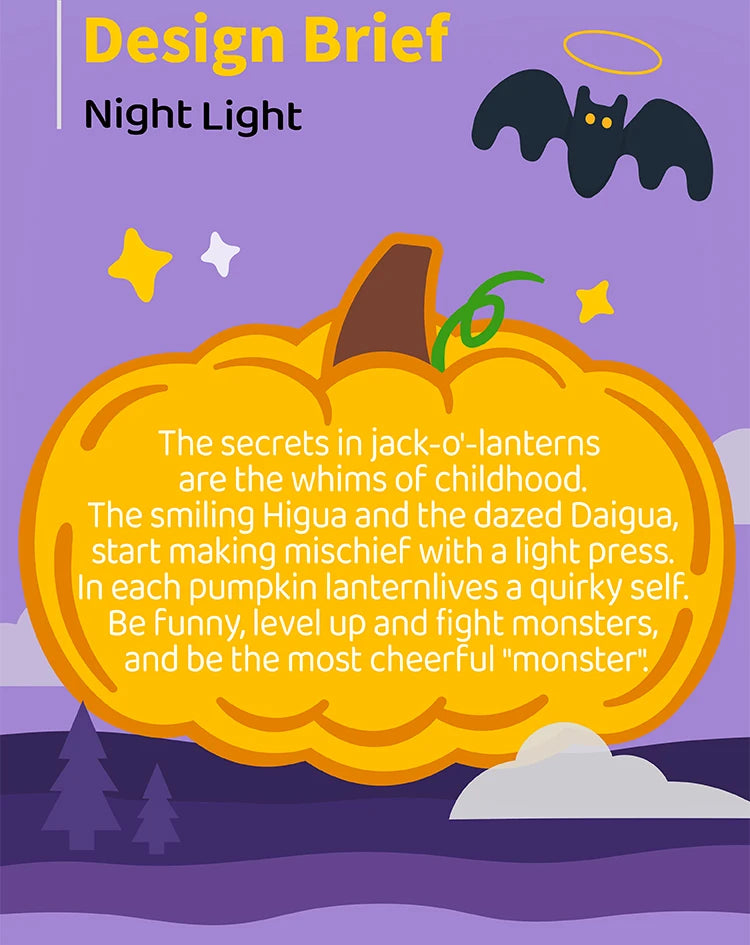 Veilleuses dessin animé fantôme visage lampe de chevet Halloween décor mignon chambre lampe Rechargeable pour chambre d'enfants chambre décoration