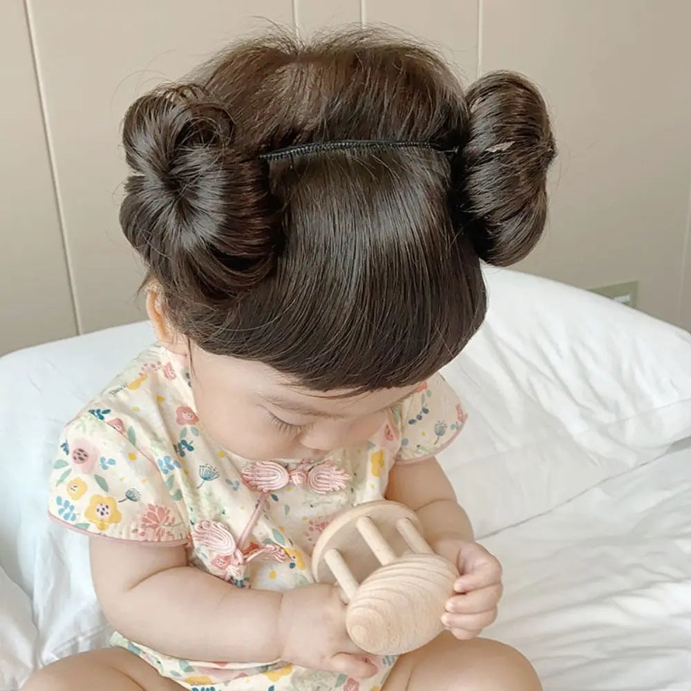 Perruque de bébé frange bandeau accessoires de cheveux pour enfants premier anniversaire de bébé photographie style accessoires de cheveux cadeau