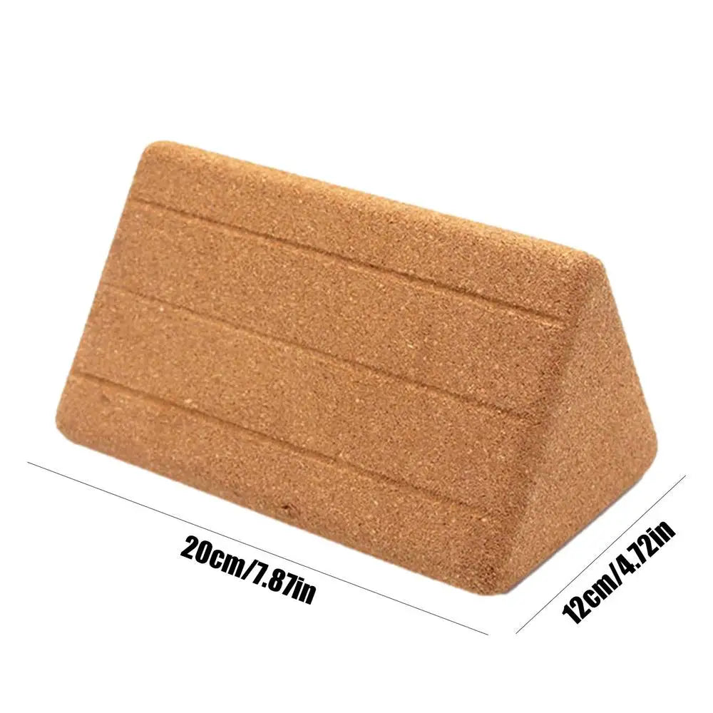 Bloc de Yoga en liège, brique en mousse EVA pour débutants, accessoires de Yoga, Pilates, exercice d'entraînement, brique triangulaire