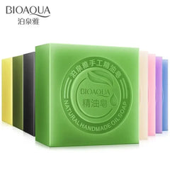 Savons aux huiles essentielles Bioaqua au miel, rose, jasmin, aloé, matcha, myrtille, lavande, charbon de bambou, savons en bambou noir