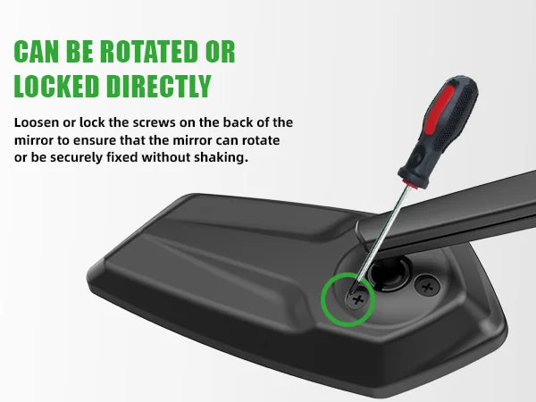 RBRL rétroviseur de vélo vtt guidon fin miroir HD grand Angle étendu Durable vélo rétroviseurs latéraux pour Scooter électrique