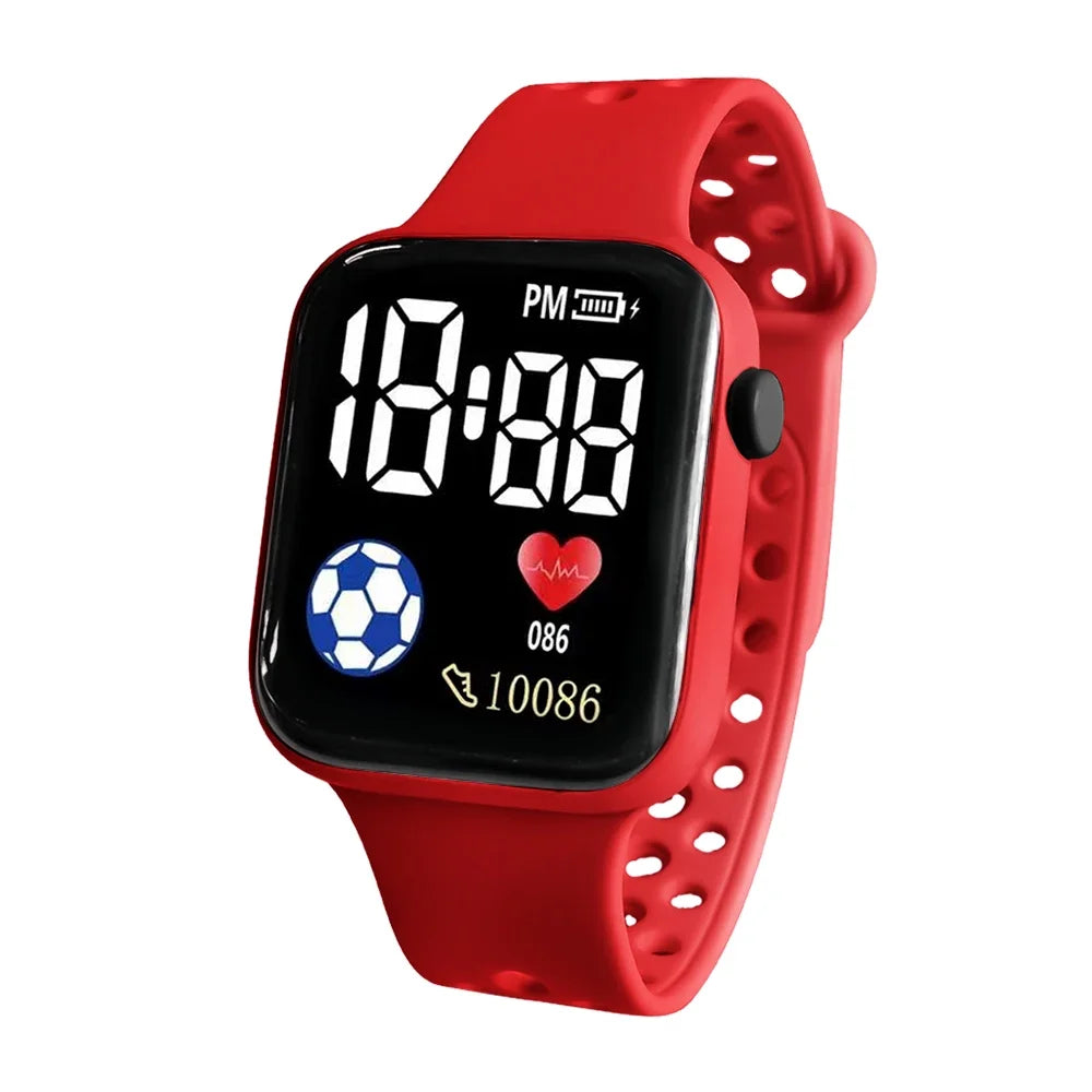 Montres numériques LED pour enfants et adultes, bracelet en Silicone, montre-bracelet électronique de dessin animé, horloge de sport, cadeaux pour garçons et filles