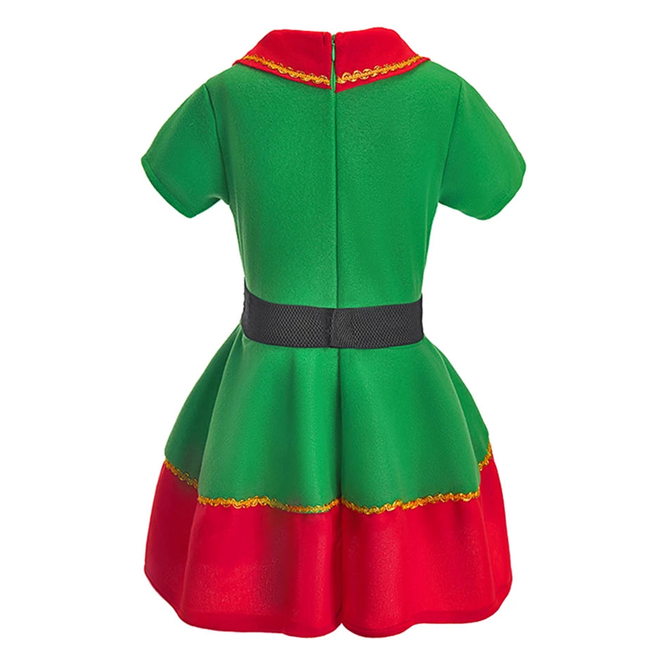 Ensemble de vêtements de Noël pour enfants et adultes, chapeau en Y, ceinture, vêtements de Noël pour enfants, tenue d'anniversaire pour bébé garçon et fille, costume d'elfes