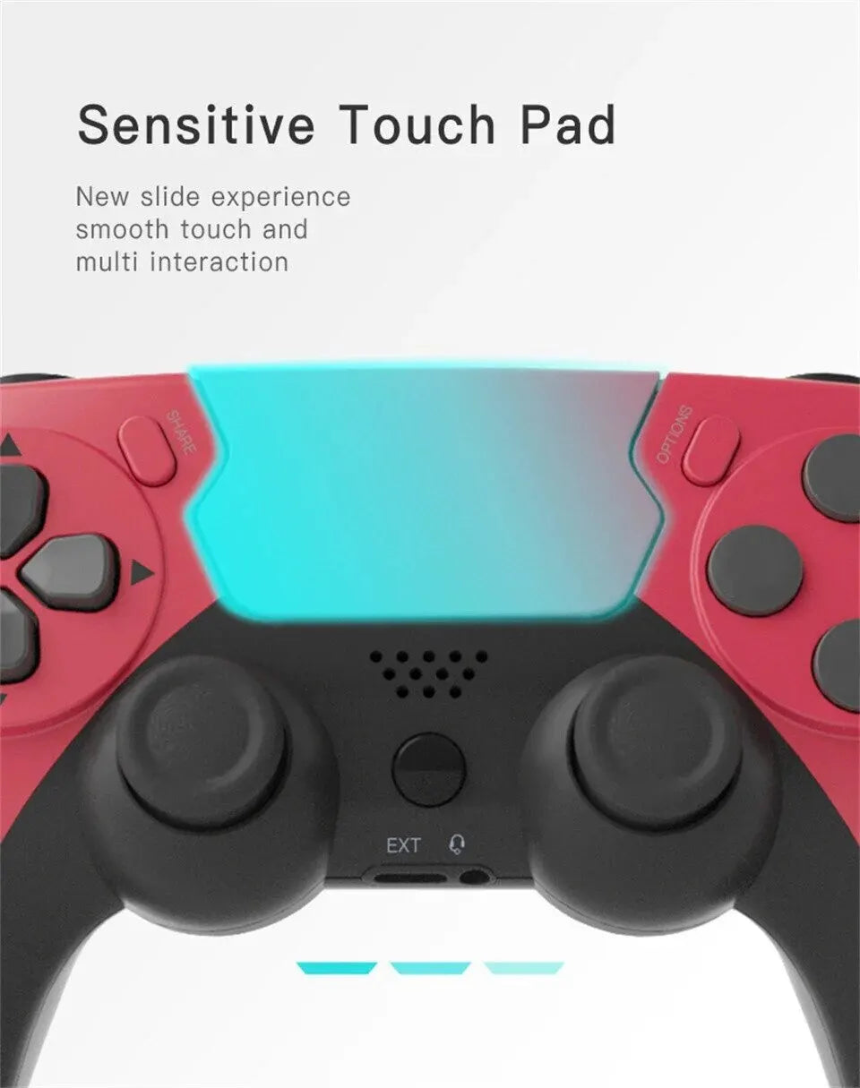GAMINAlbanP48-Manette de jeu sans fil avec gyroscope à six axes, manette de jeu pour PS4, console PS3, gagne 7, 8, 10 touristes, vibration PC Joystick