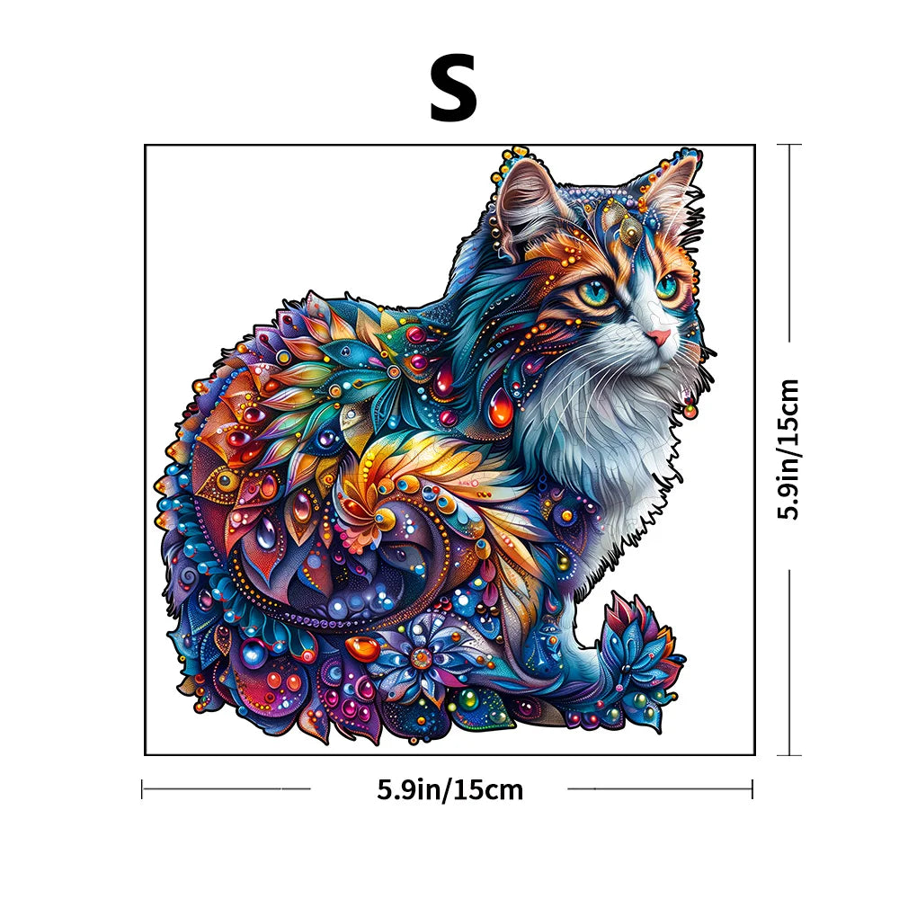 Puzzle en bois - Succulent coloré - Puzzle en bois pour adultes et enfants - Puzzle en bois animal de forme unique - Puzzle pour adultes