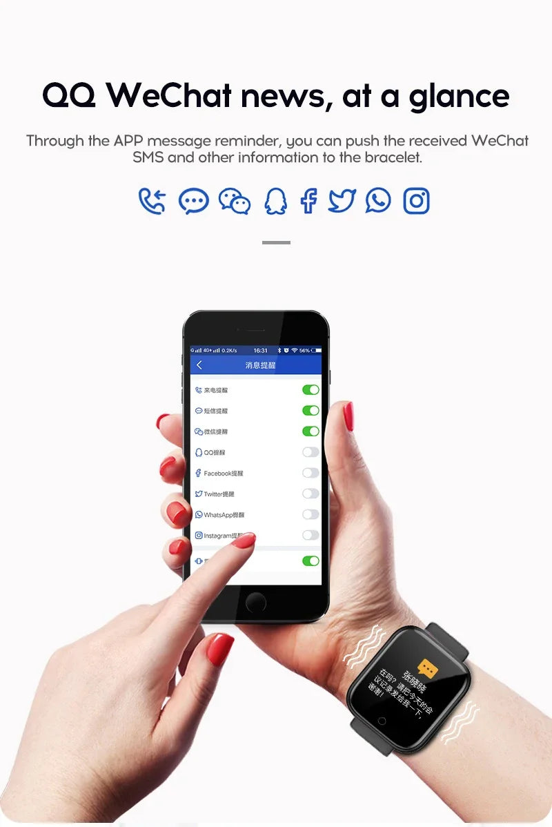 Montre intelligente multifonctionnelle pour hommes et femmes, téléphone connecté Bluetooth, musique, bracelet de sport de fitness, moniteur de sommeil, montre intelligente