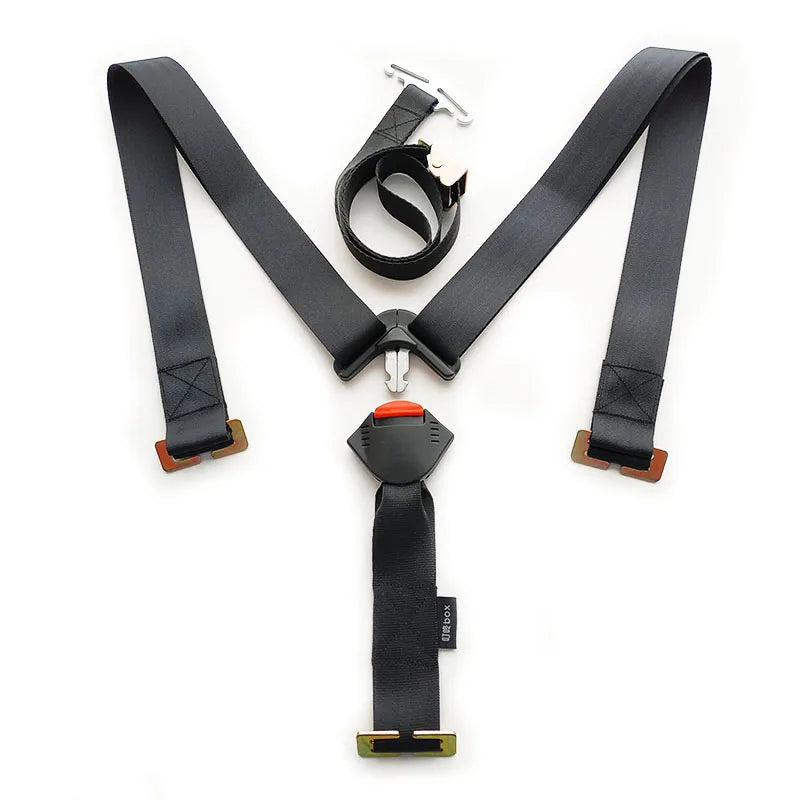 Harnais de ceinture de sécurité pour enfants, panier de sécurité de voiture pour bébé, ceinture étendue avec loquet de verrouillage, boucle de klaxon, accessoires pour bébé