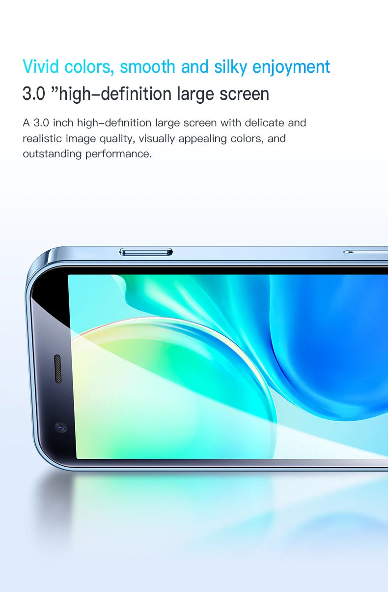 SOYES XS15 Mini Smartphone 3.0 "Android8.1 Quad-core 2GB RAM 16GB ROM double SIM veille réseau 3G petit téléphone