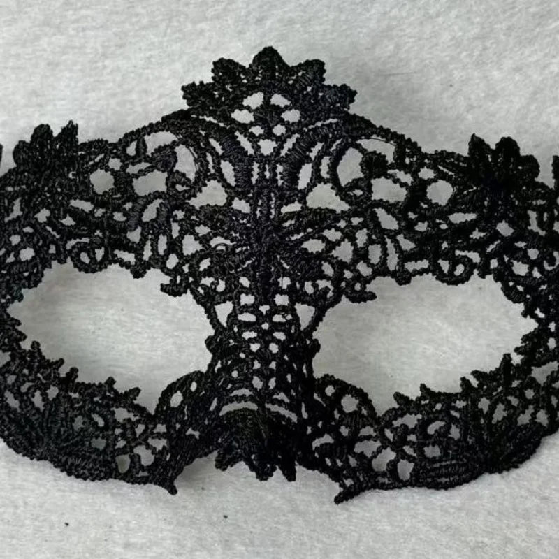 Masque pour les yeux en dentelle noire pour femmes, Sexy, Floral, mascarade, bal, princesse reine, maquillage de fête, Cosplay, boîte de nuit, accessoires