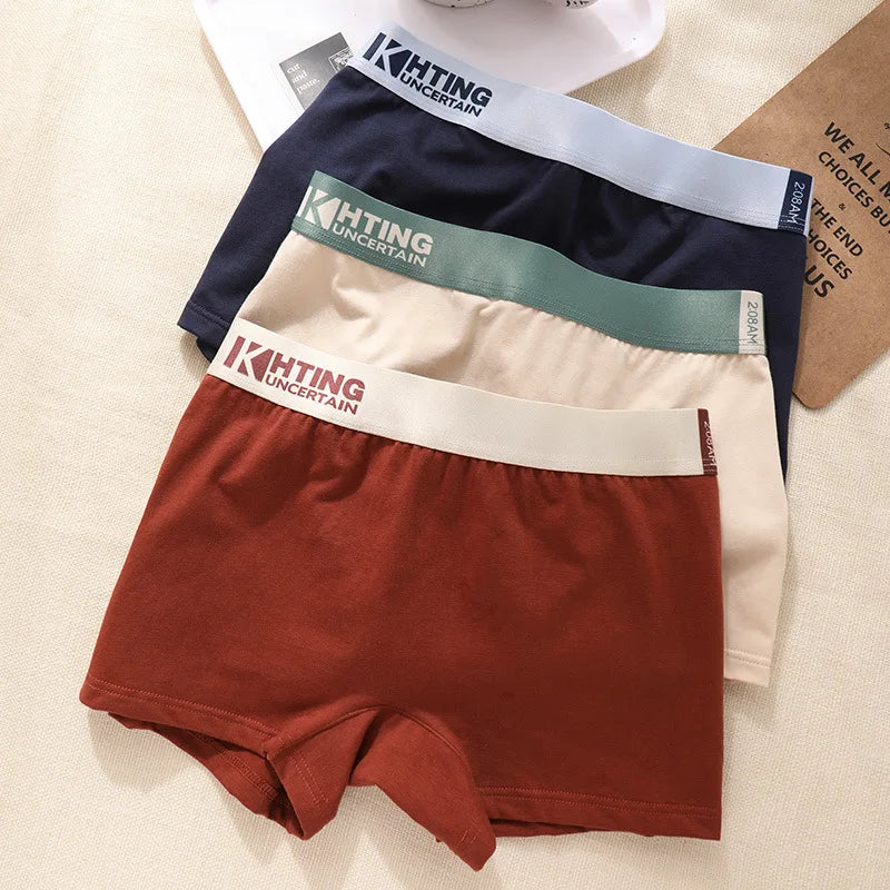 Coton femmes culottes sous-vêtements femmes intimes femme respirant antimicrobien Boyshorts slips Sexy Shorts étudiants boxeurs