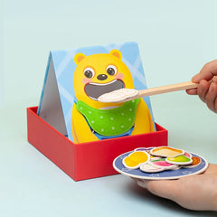 Montessori Pet Feeding Toys, Clip Bead Puzzle Game, Wooden Interactive Play House, Early Education, Fine Motor Skills Educational Toys
