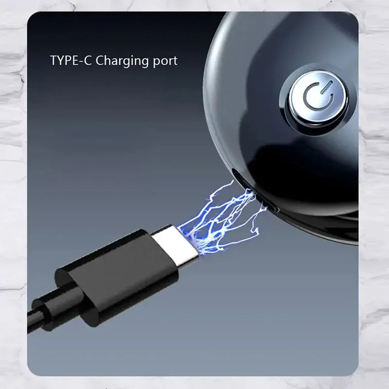 Rasoir électrique pour hommes, Charge USB, Mini rasoir de voyage de poche, confortable, facile à transporter, tondeuse à cheveux pour barbe et corps