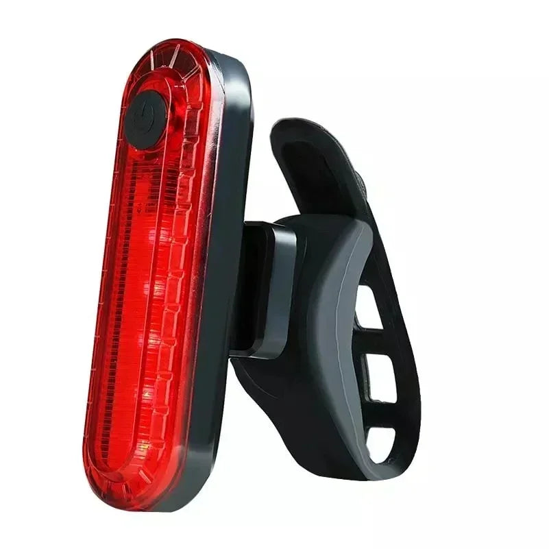Enquêter arrière LED étanche pour vélo, aste par USB, éclairage de vélo clignotant, lampe à iode de sécurité, accessoires de lanterne de vélo