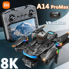 Xiaomi A14 ProMax Drone, Brushless Motor, 8K HD, Three Cameras, GPS, Optical Flow, Obstacle Avoidance, Foldable Quadcopter Drone Toy