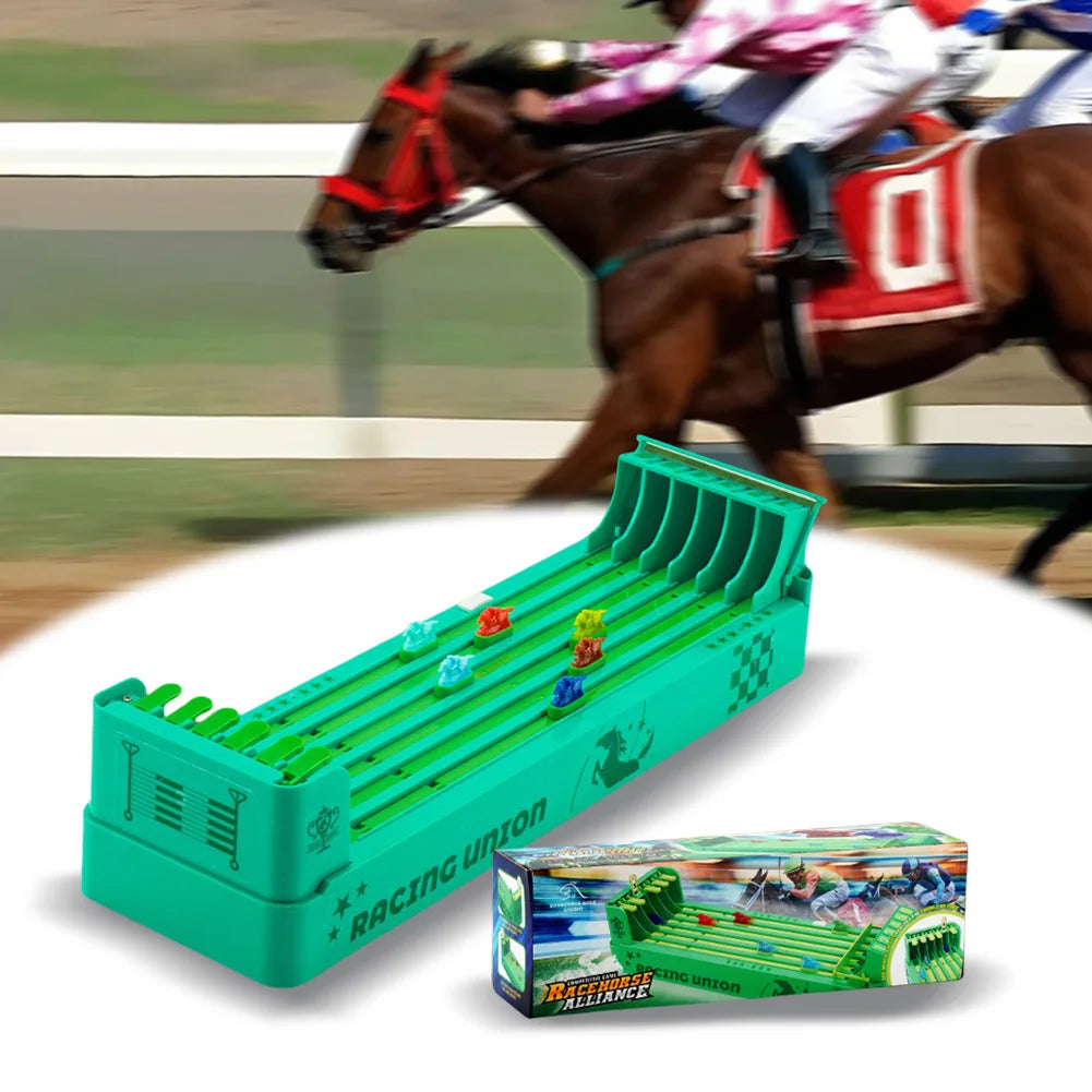 Jeu de société de course de chevaux électronique, jeu de bureau, ensemble de machines de course de chevaux, jouet coule pour fête de famille, batterie 62