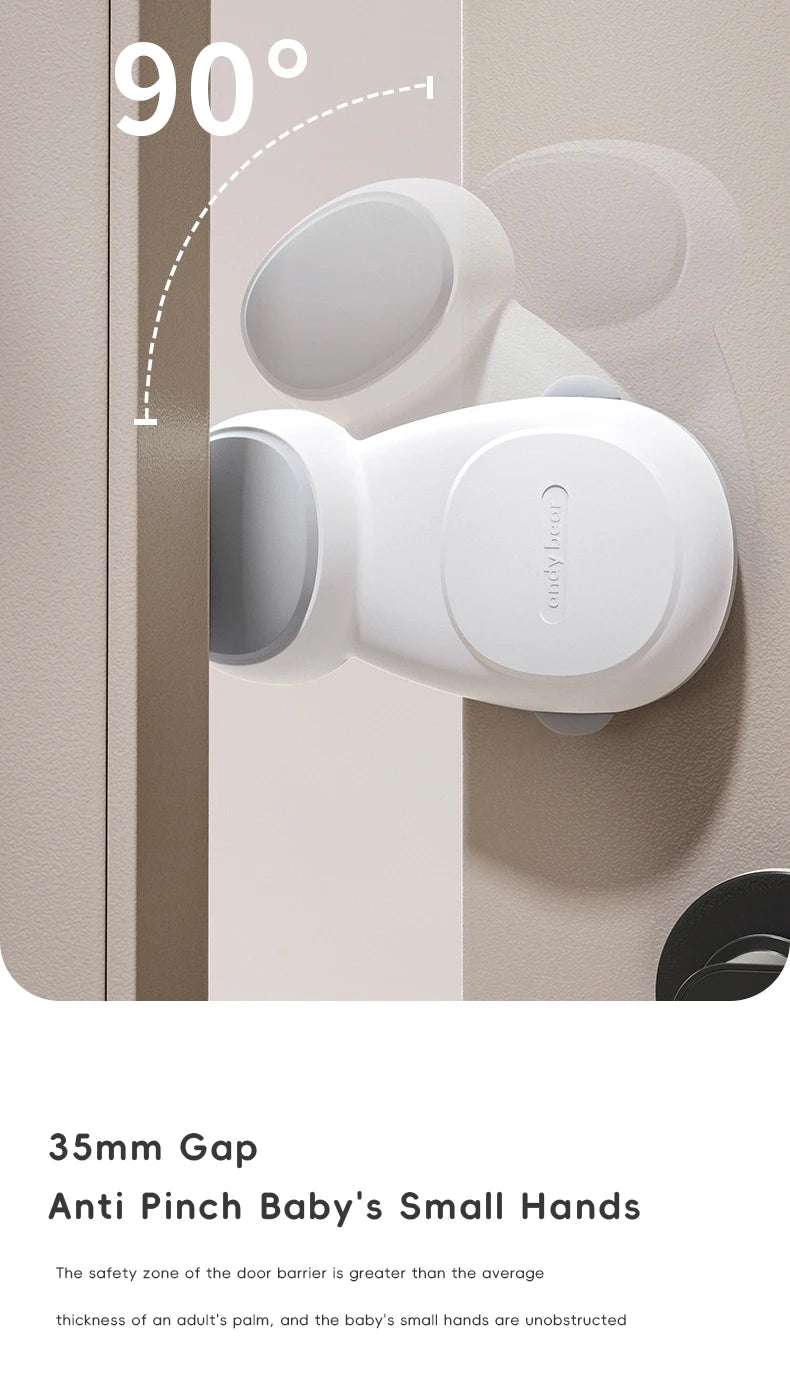 Butoir de porte de sécurité pour bébé, arrêt de porte de sécurité pour enfants, empêche la fermeture de la maison, maintient automatiquement la main Anti-pincement en toute sécurité pour bébé