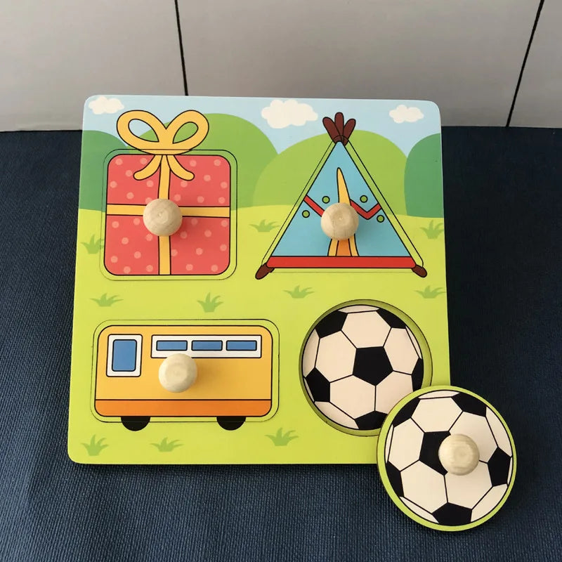 Puzzles en bois Montessori pour enfants, jouets Montessori pour tout-petits de 2 3 4 5 ans, Puzzle 3D, jouet éducatif dinosaure