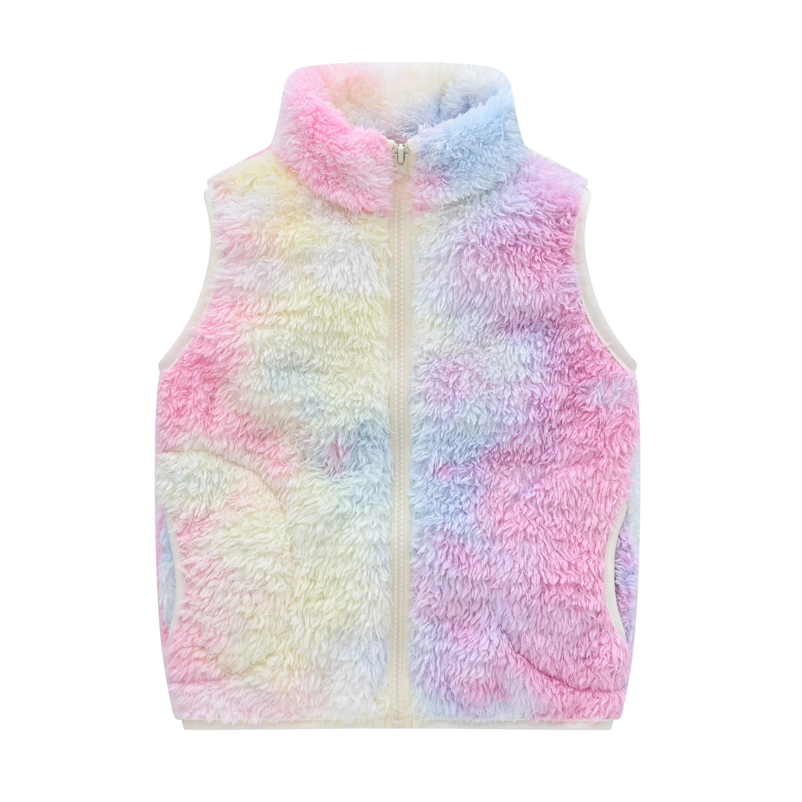 Gilet chaud en laine d'agneau pour enfants, manteau Joker Mao Mao, simple, monochrome, Europe et États-Unis, automne et hiver, nouveau
