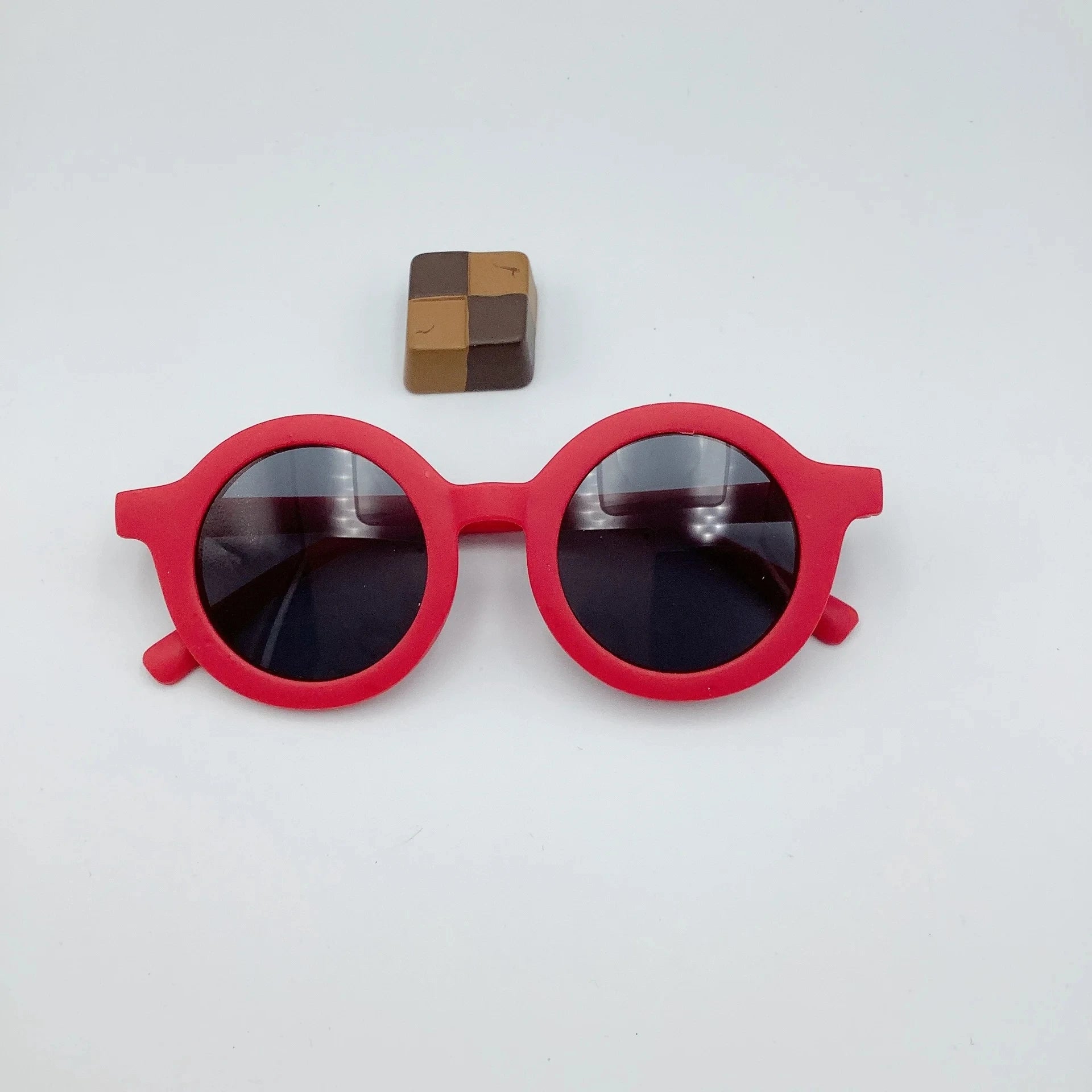Lunettes de soleil tendance pour enfants de 1 à 8 ans, verres dépoli et décoratifs
