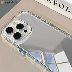 Mirror phone case for Xiaomi 15 15S 14 13 13T 12 12T 12S 12X Ultra Mi 11 11X 11i 10 10i 10S 9, shockproof transparent back cover