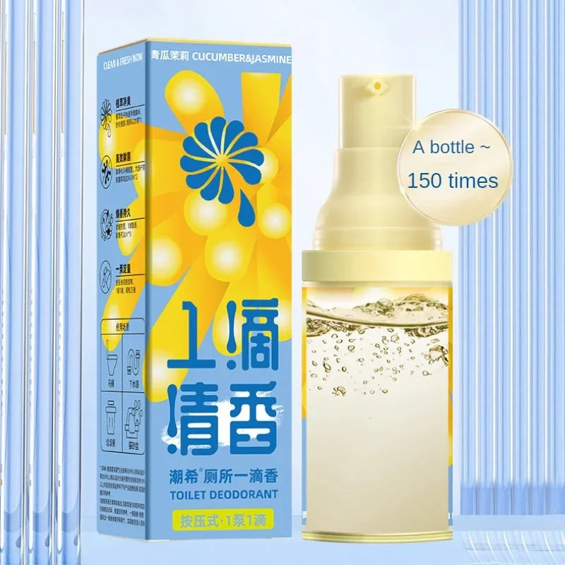 Déodorant de salle de bain une goutte de parfum l'odeur concombre jasmin vert raisin désodorisant durable chambre toilette déodorant arôme