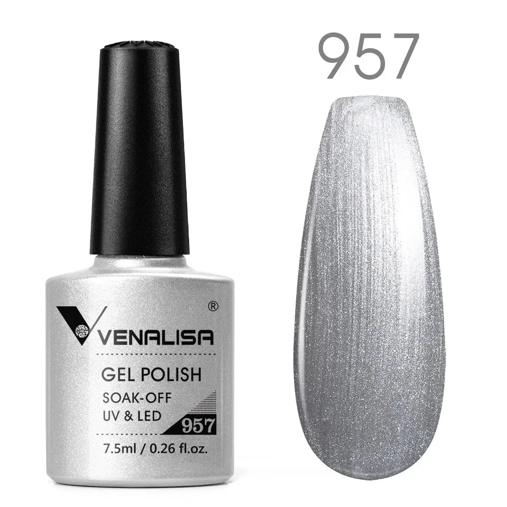 Venalisa vernis à ongles Gel à paillettes réfléchissantes couleur néon couverture complète Pigment Nail Art manucure tremper l'émail vernis Gel UV