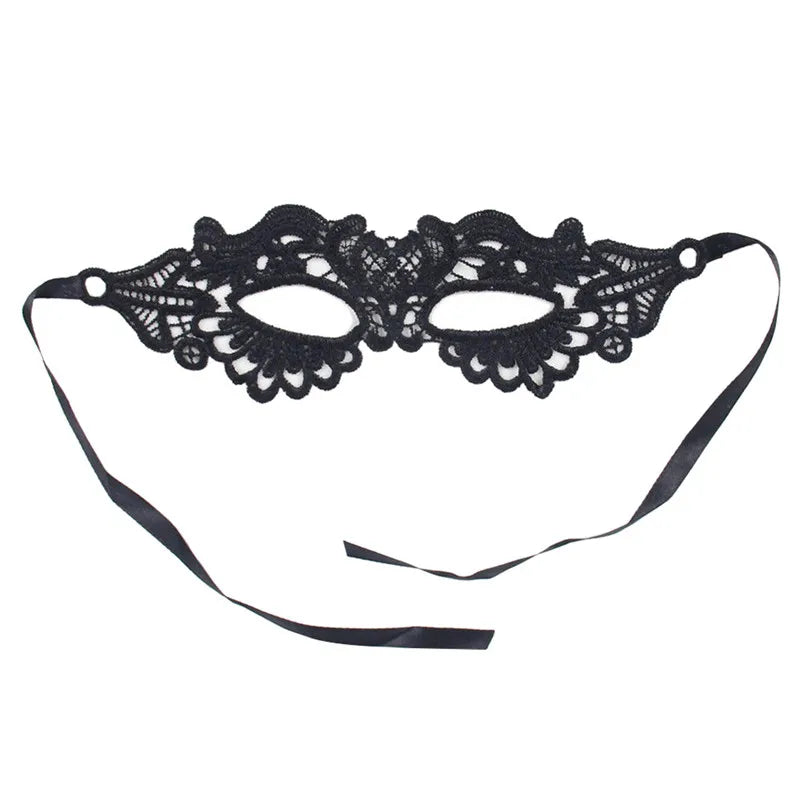 Masque pour les yeux en dentelle noire pour femmes, Sexy, Floral, mascarade, bal, princesse reine, maquillage de fête, Cosplay, boîte de nuit, accessoires