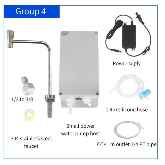 Pompe à eau électrique robinet Gallley pompe d'aspiration d'eau automatique 12V 1.5 L/min caravane camping-car bateau cuisine pompe à eau