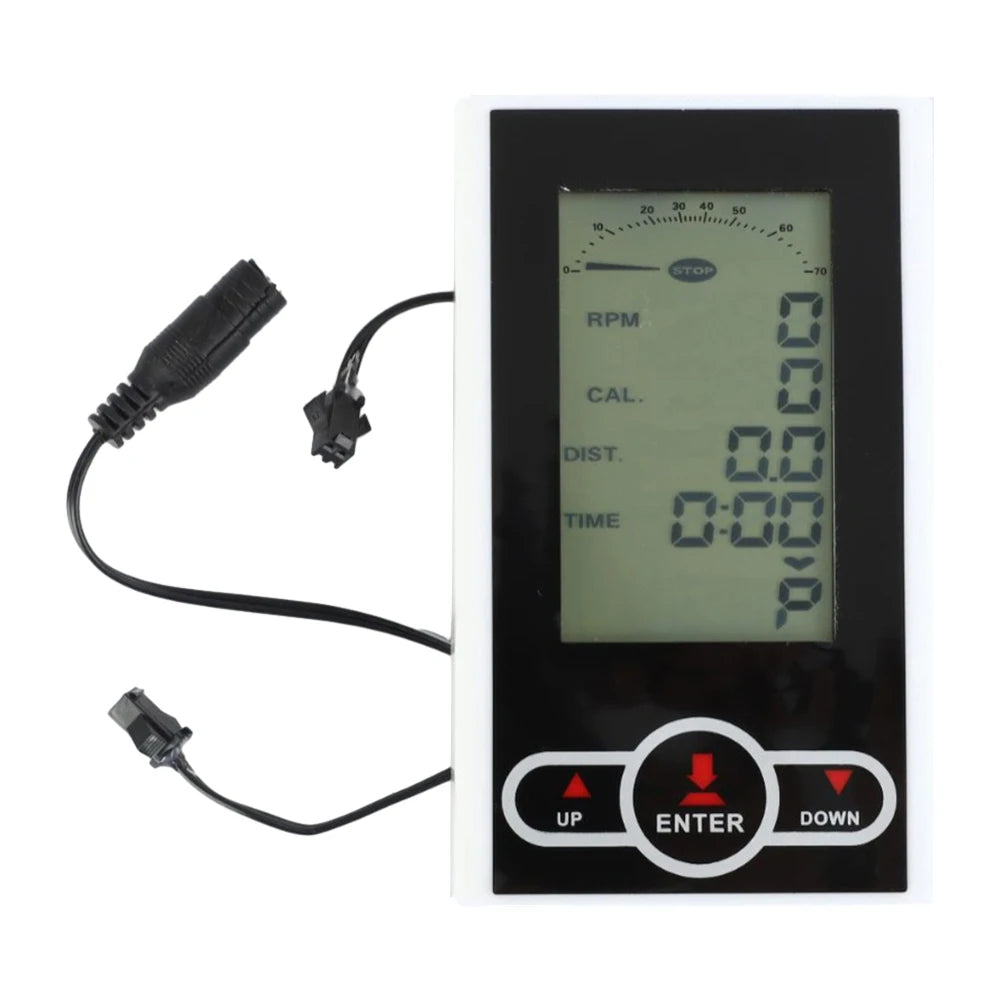 Moniteur de vélo d'exercice, compteur de vitesse, vélo stationnaire, entraîneur elliptique, affichage, équipement de gymnastique, accessoires
