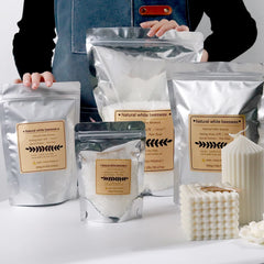 Cire d'abeille blanche, bricolage, fabrication de bougies, sac granulaire naturel pur 100%, particules de cire sans odeur, matières premières, fournitures artisanales